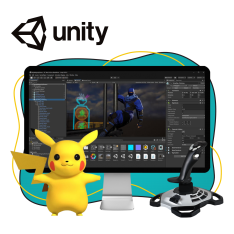 Мир игр на Unity 2D на популярном движке + AI-помощники - КИБЕРшкола программирования для детей, компьютерные курсы для школьников, начинающих и подростков - KIBERone г. Истра