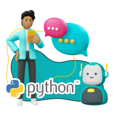 Умный чат-бот на Python - КИБЕРшкола программирования для детей, компьютерные курсы для школьников, начинающих и подростков - KIBERone г. Истра