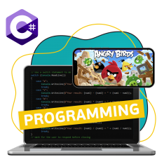 Программирование на C#. Удивительный мир 2D-игр - КИБЕРшкола программирования для детей, компьютерные курсы для школьников, начинающих и подростков - KIBERone г. Истра